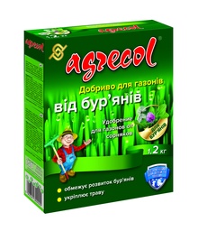 [00-00021023] Добриво для газонів від бур'янів 1кг, 15,5-0-0, Agrecol